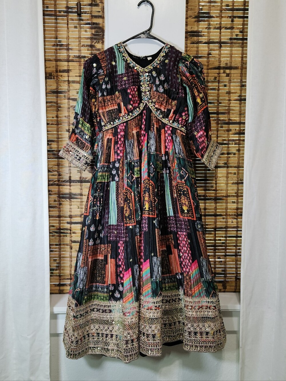✨ Gorgeous Girls' Beaded Anarkali Dress – Size 26 ✨